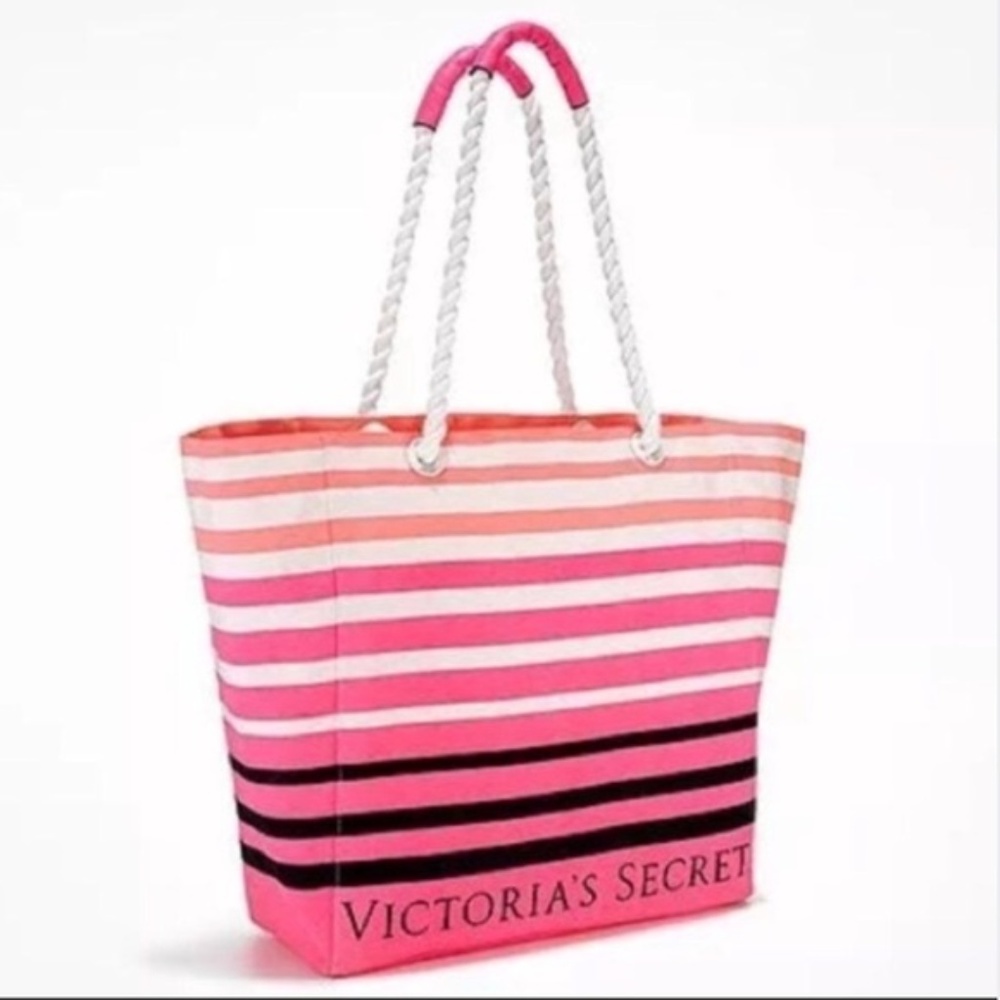 Victoria's Secret PINK Striped Beach Tote